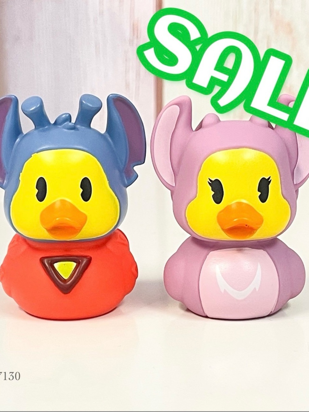 Duckalooz Disney Experiment 626 Stitch & Angel Rubber Duck Jeep Ducking NEW